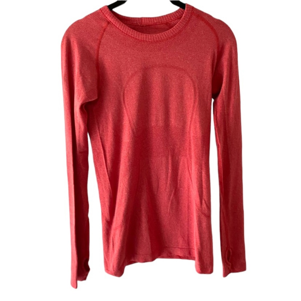 lululemon athletica Red Long Sleeve Top